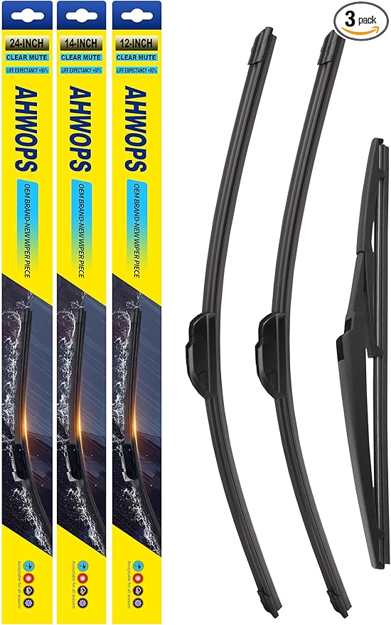 3 Wiper Front and Rear Wiper Blades for Ford Expedition 2018-2023, OE Original Style (22″/22″ Front/11″ Rear) For My Car