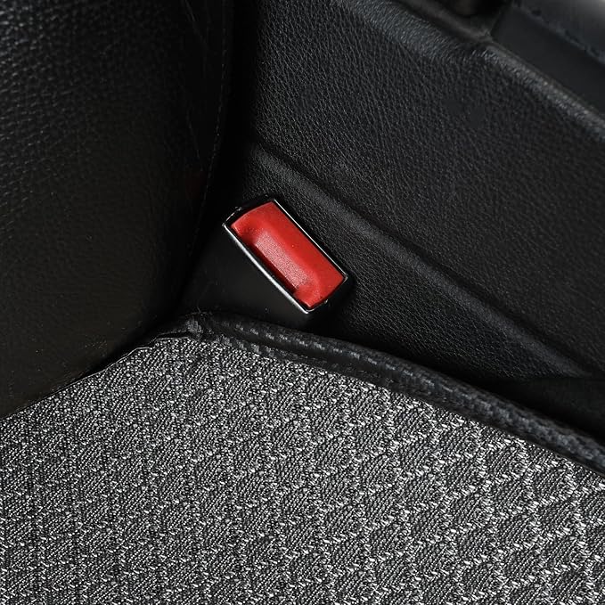 Universal Rear Seat Protector – All-Season Breathable Car Bench Cover with Non-Slip Base,3D Diamond-Pattern Fabric, Fits Most Sedans, SUVs, Vans & Trucks（Black）