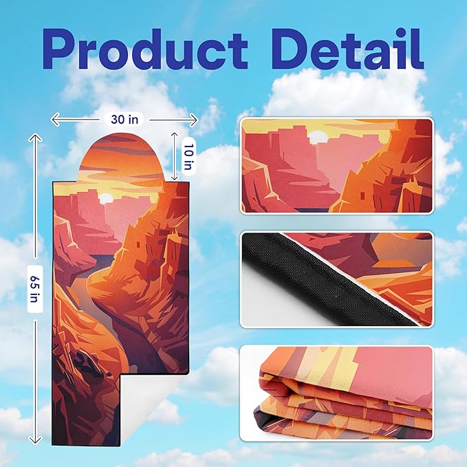 2 Pack Car Seat Towel Covers, Sweat Protector for Front Seats, Premium Thickened Microfiber with Horseshoe Bend, Breathable & Quick Dry, Slip-on Headrest Pocket for Gym Running Beach Universal Fit Red