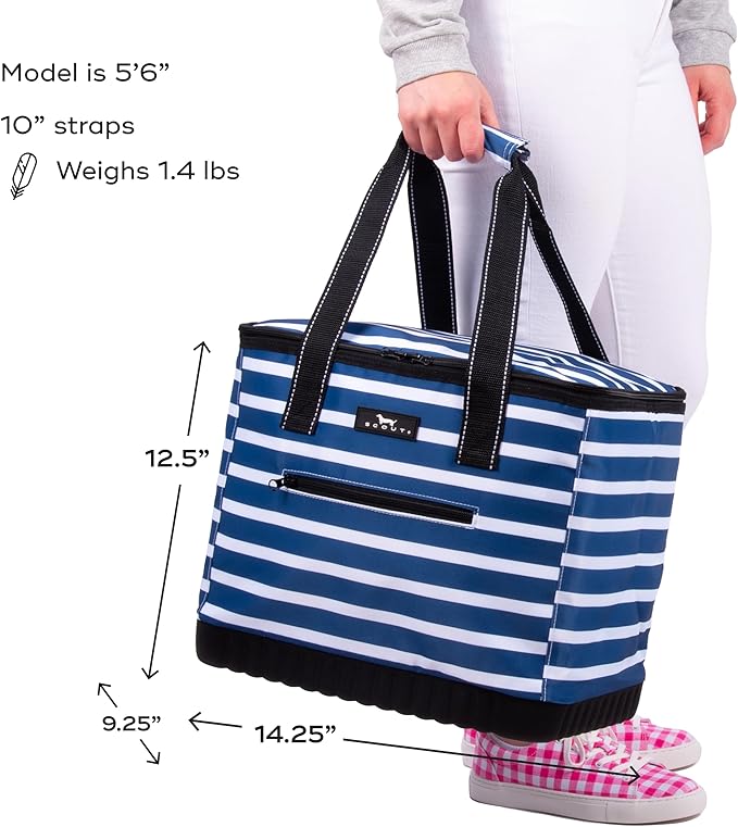 SCOUT The Stiff One - Large, Soft, Lightweight, Insulated Cooler with Hard Bottom, Beach, Family, Travel, Picnic Cooler