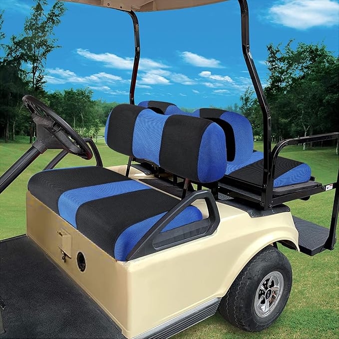4 Passenger Golf Cart Seat Covers for Club Car DS Golf Carts OME Ordinary Seats, DS Golf Cart Seat Cover Front and Rear/Back, Washable Seat Cover