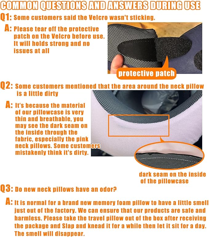 Travel Pillow, Memory Foam Neck Pillow Head Support Soft Pillow for Sleeping Rest, Airplane Car and Home Use