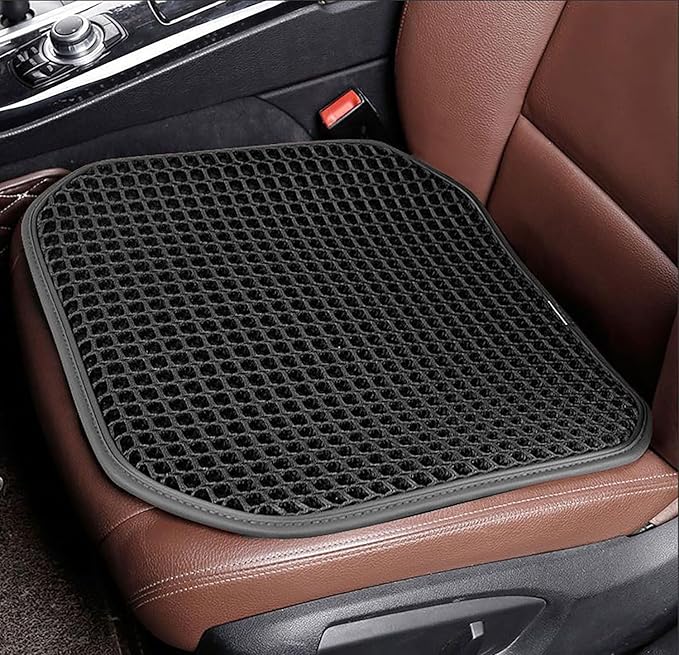 New Summer Cooling Ventilated Big Air Mesh Seat Cushion Pad for Car,Universal Breathable Vented Seat Cover Fits Car SUV Truck Van Pickup for Driving Seat(Black-SeatCushion-1Pcs)