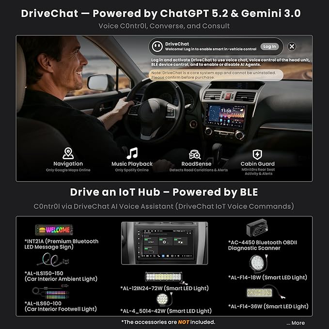 ATOTOZONE 7-Inch Android Double-DIN Car Stereo,AI Agent,7.1.2 Surround Stage,4V RCA, 4G LTE, 8G+128G In-Dash Navi,Optical SPDIF Output,HDMI Input, ADS Protocol,Wireless CarPlay & Android Auto,X10G2B7E