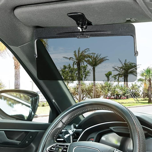 JOYTUTUS Sun Visor Extender for Car, Universal Anti-Glare Polarized Sun Visor Easy to Install, UV400 Visor Extension Protect from Glare/UV Ray/Stray Light, Safe Driving for Car
