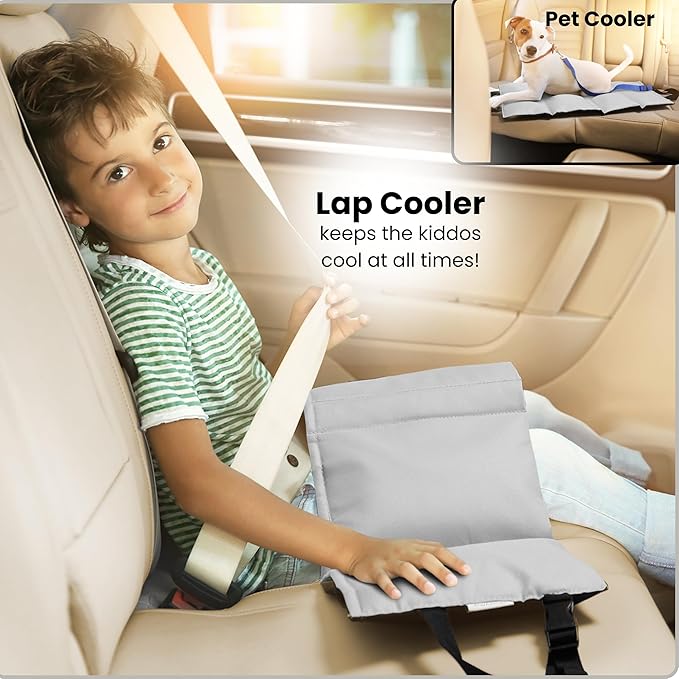 Swanoo Car Seat Cooling Pad, Stroller Cooling Pad with Ice Pack for Babies Toddler and Kids, Sun and Heat Cover Protector for Summer Carseat Cooler Liner
