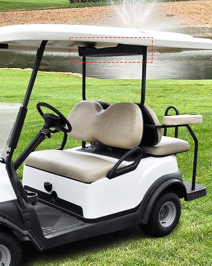SAUTVS Rear Overhead Storage Tray for Club Car Tempo 2025 Golf Cart Accessories, Roof Rear Storage Box Ceiling Organizer Tray Compatible with Club Car Tempo 2025 Standard Factory Golf Cart