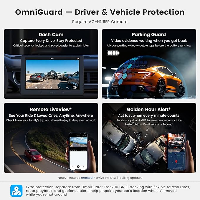 A7 10.1" QLED Android Double Din Car Stereo, 4G LTE/Wi-Fi/USB, SPDIF/DSP/4V RCA, Wireless Android Auto & CarPlay, AI DriveChat, HDMI-in/Out, GPS Tracking & Parking Monitor, S8 Gen4