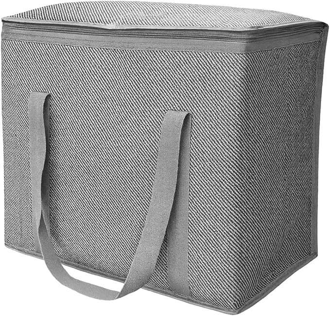 DURASACK Large Insulated Food Delivery Bag – 16"x9"x13" Reusable Thermal Tote for Hot & Cold Transport – Lightweight Grocery, Lunch, and Takeout Carrier – Water-Resistant, Foldable