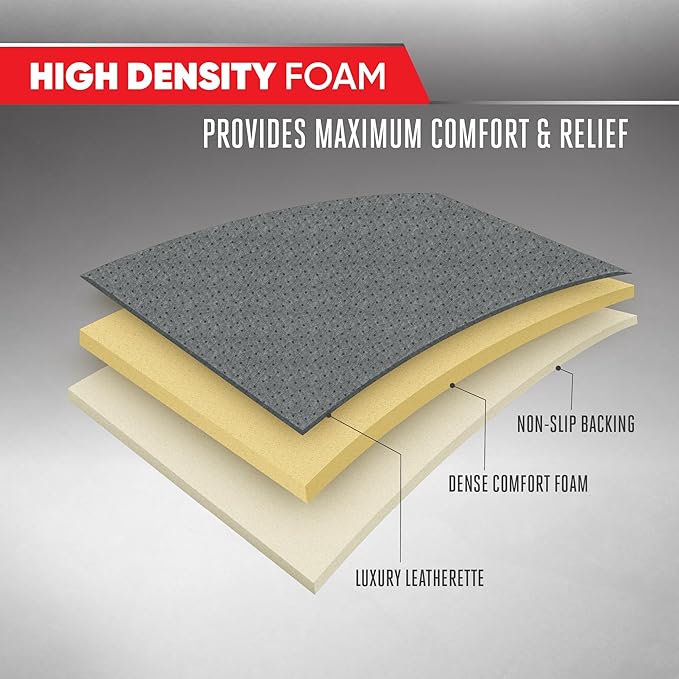 Motor Trend Rear Seat Protector for Cars, SUVs & Trucks – Nappa Leather Bench Cover Protector - Car Seat Cover for Kids, Pets & Baby - Durable Back Seat Protector, Gray Universal Fit Bottom Coverage