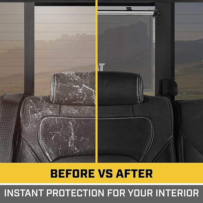 CAT® Window Shades Car Accessories - Car Shades for Back Windows Baby Visor - Retractable Window Blinds for SUV, Truck, & Car Sun Shade Window Screen - Car Window Shade for Baby - 14in x 19in