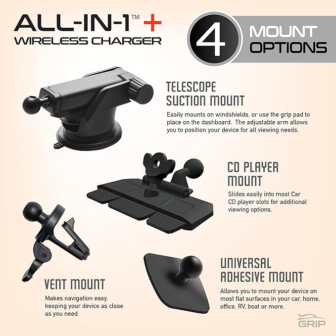 Verizon Wireless Charging Car Mount,Automatic Sensor Car Phone Holder,10W Qi Fast Charging Auto-Clamping mount, Dash for iPhone 11/11 Pro/11 Pro Max/Xs MAX/XS/XR/X/8/8+, Samsung S10/S10+/S9/S9+/S8/S8+