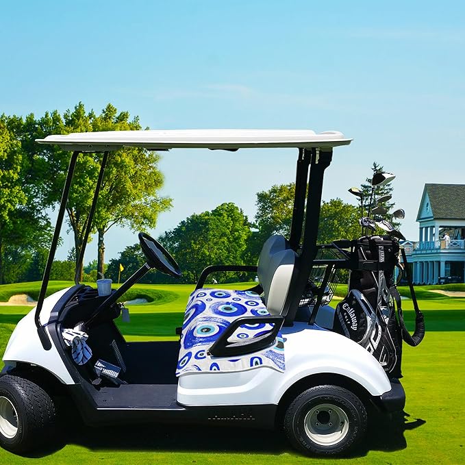 ENYORSE Golf Cart Seat Covers - Ethnic Style Golf Cart Towel Blanket for 2/4 Seater, Soft & Breathable Microfiber, Keeps Seats Cool & Comfortable, 51”x31”, Fits EZGO/Yamaha/Club Car