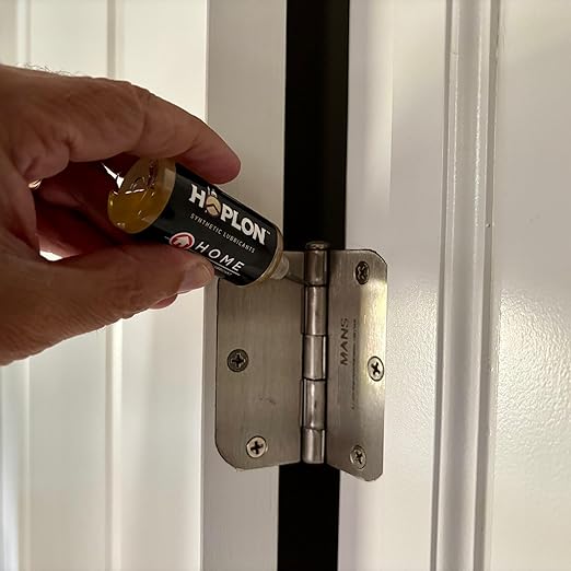 HOPLON Home Duo — 5oz Synthetic Ester Lubricant Spray & Needle, Stops Squeaks & Rust on Door Hinges, Garage Doors, Sliding Tracks, Window Frames & Door Locks, No Mess, Low Odor, Made in USA