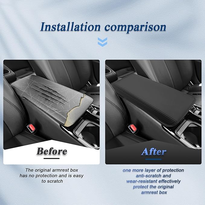BIBIBO for 2025 2026 Toyota Camry Center Console Armrest Cover 2025 2026 Toyota Camry Arm Rest Cover 2025 Toyota Camry Accessories 2025 Camry Armrest