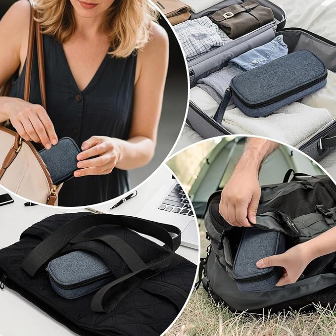 apollo walker Insulin Cooler Travel Case Diabetic Medication Cooler with Ice Packs and Insulation Liner insulin travel case tsa approved