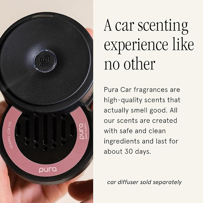 Pura Car Scent Refill - Fragrance for Pura Car Diffuser - Clean & Safe Luxury Diffuser Scent - Long-Lasting Fragrance for 30 Days of Aroma - Cranberry Fizz
