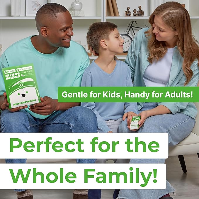 Impossibly Compact Travel Antibacterial Wipes Hand Sanitizer - 99.5% Water and Aloe - Safe for Sensitive Skin & Hypoallergenic Hand Wipes - Travel Essentials For Adults & Kids, 30 Pack Total 180 Wipe