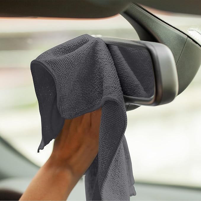 Avalon Towels Microfiber Cleaning Cloths (Value Pack of 100) - Size 12 x 12 Inches, Highly Absorbent Cleaning Rags, Lint Free, Reusable and Washable, Microfiber Towels for Cars