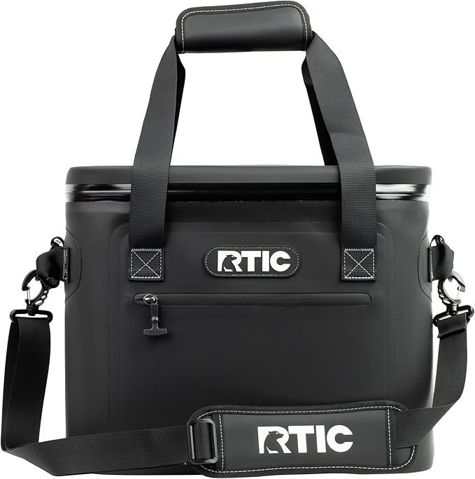 RTIC Ultra-Tough Soft Cooler 30 Can, Insulated Bag Portable Ice Chest Box for Lunch, Beach, Drink, Beverage, Travel, Camping, Picnic, Car, Trips, Floating Cooler Leak-Proof with Zipper