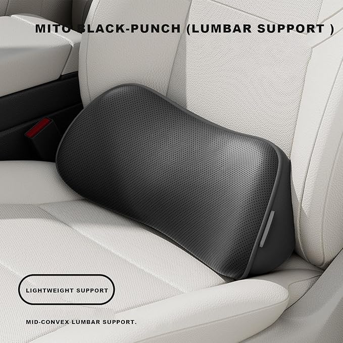 Lumbar Support Pillow, Non-Slip, 39.5x17.5x8.5cm, Ergonomic Back Cushion, Car Seat Pillow, Ergonomic Design, for Car, Chair, Driving, Seat, Office, Back, Support, Relief