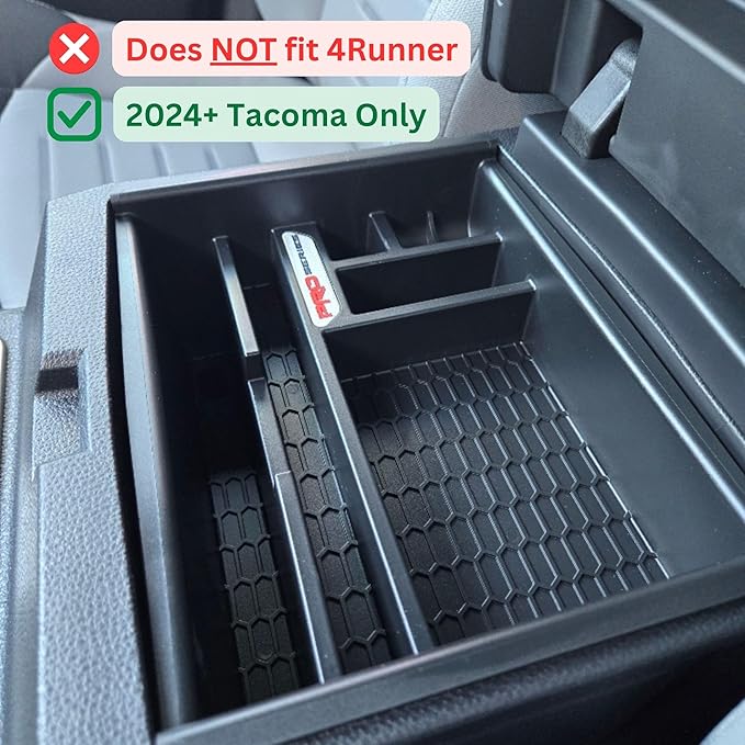 Center Console Armrest Organizer Tray Compatible with 2024-2026 Toyota Tacoma