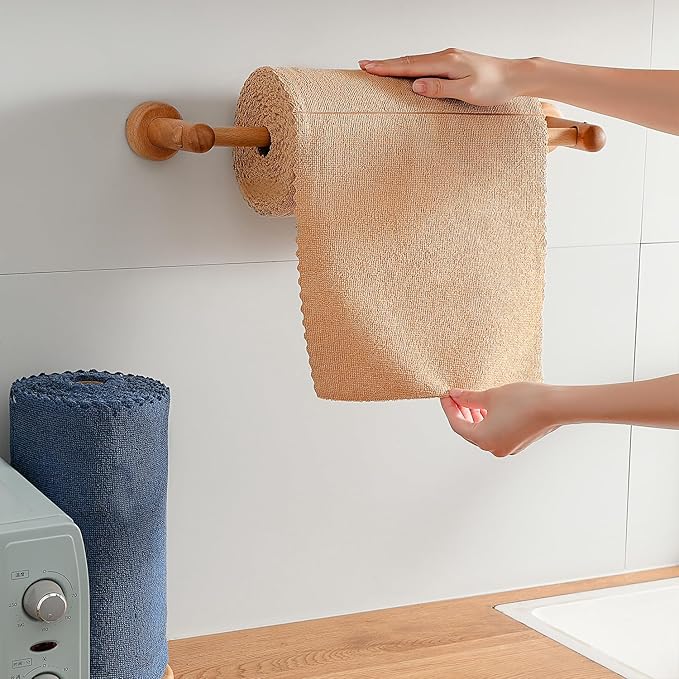 80 Pack Microfiber Cleaning Cloth Roll,Lint Free Rags & Tear Away Reusable Towels Washable Scratch,Ultra Absorbent Dish Rags(12" x 12") for Car Kitchen Home Garage-Dark Coffee