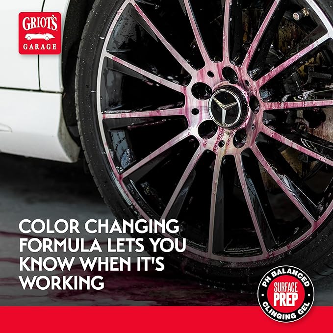 Griot's Garage Iron and Fallout Remover for Car Detailing and Cleaning, Removes Rust, Embedded Debris, and Fallout from Multiple Exterior Surfaces 10949, One Gallon