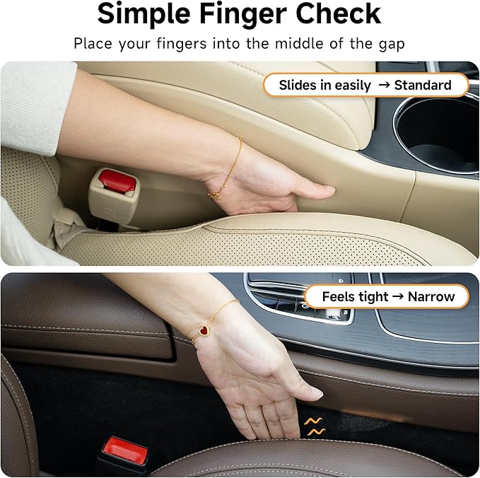 Car Seat Gap Filler 2 Pack Soft Foam Multifunctional Seat Side Gap Filler with Organizer & Hook Function, 3in1 Gap Stopper Universal Fit Car SUV Truck Fill The Gap Between Seat & Console (Deep Brown)