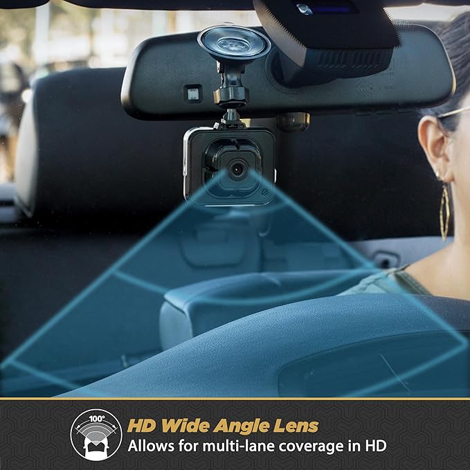 Scosche DDVRS0916G-SP 1080P Full HD Dash Cam with 2.2" Screen - Dash Camera DVR for Cars - Front View Dashcam Recorder with Enhanced Night Vision - 24/7 Parking Mode Car Security Video Surveillance