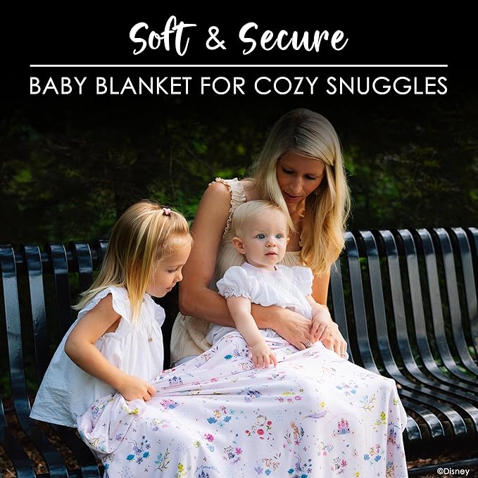 Milk Snob Disney A Wish Come True Baby Boy/Girl Swaddle Blanket, Soft Receiving, Security and Play, Toddler Infant NewbornBedding, Baby Shower, Baby Registry Gender Neutral Gift, 34 * 34 inches