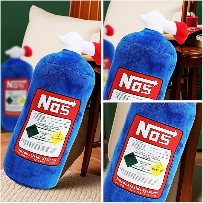 Car Neck Pillow NOS Pillow Bottle Car Headrest Pillow Soft Plush Neck Support Cushion for Driving, Office,Home,Party Decorations(11 inch&18 inch)
