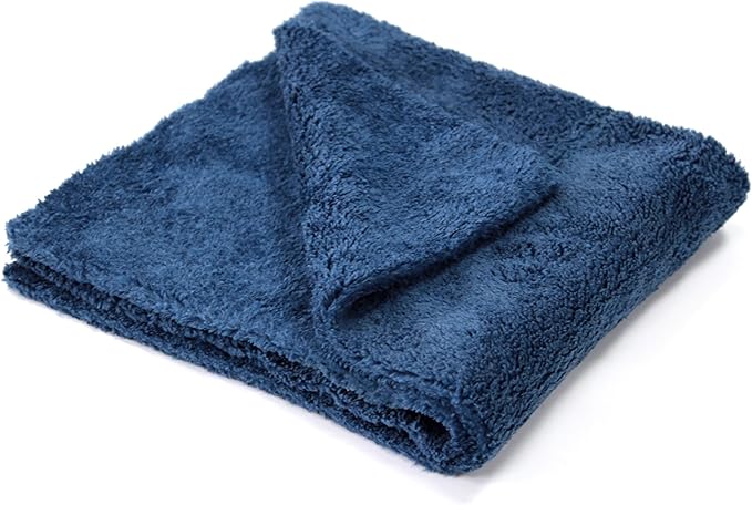 Maxshine 500GSM Edgeless Microfiber Towel for Car Detailing - Blue, 16”x24” (40x60cm), High-Absorbency & Ultra-Soft for Car Detailing & Polishing