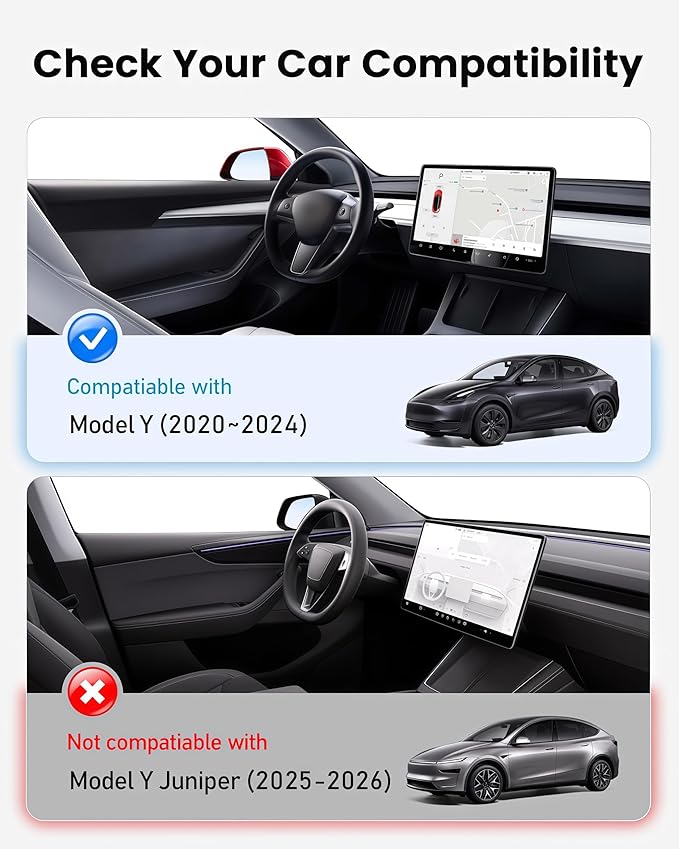 2026 Upgraded Tesla Model Y Sunshade Roof, UPF200+ Roof Sunshade with Storage Bag, No-Sag & No-Gaps Heat Insulation Foldable Glass Roof Sun Shade, Tesla Model Y Accessories MY20-24 Black