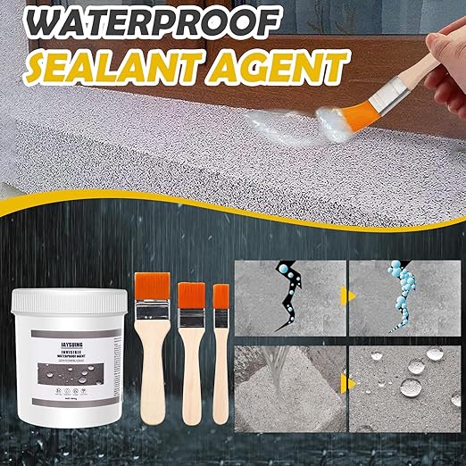 64 OZ (1800g) Jaysuing Invisible Waterproof Agent, Waterproof Sealant, Transparent Rainproof Coating, Water-Resistant Anti-Leakage Agent, Transparent Repairing Leak Water-Resistant Adhesive