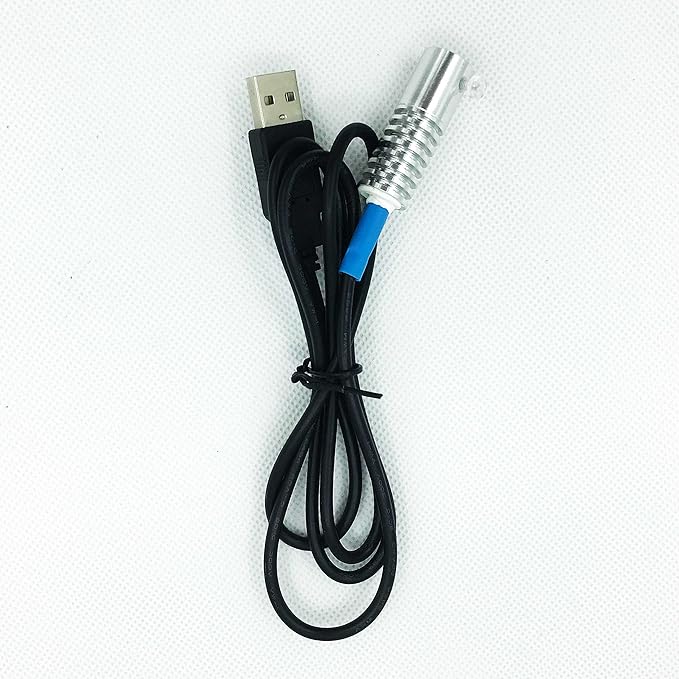 Side Glow Fiber Optic USB Light Source Illuminator Fiber lamp Light Source Guide Fiber LED Light Source 5V Fiber Small Light Source (Blue, 3mm)