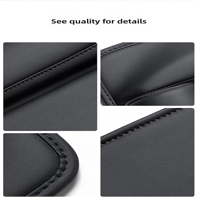 Car Seat Gap Organizer & Cup Holder Expander - Anti-Slip Design, Universal Fit for SUV/Truck, Prevent Phone/Keys Falling (Black)