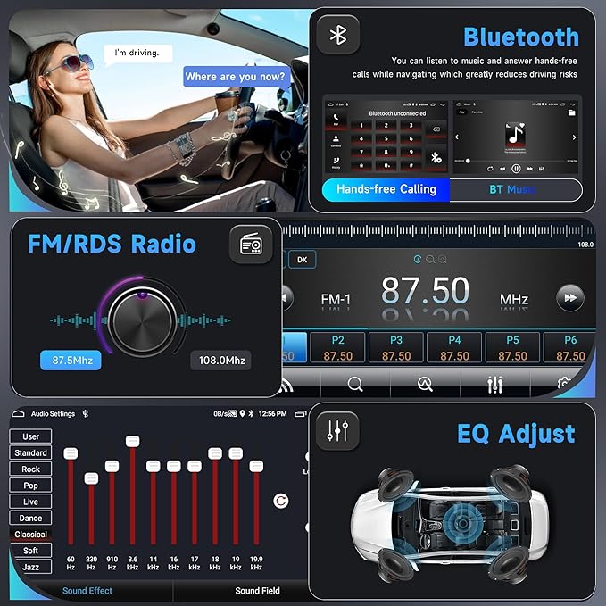 4G 64G Android Car Stereo for VW Passat Jetta Tiguan Golf MK5 MK6 T5 EOS Polo Touran Seat Sharan Carplay Android Auto Radio, 9'' Touchscreen Bluetooth Mirror Link WiFi GPS FM/RDS DSP Backup Camera
