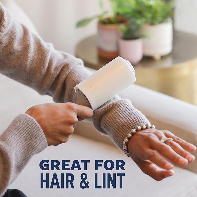 Scotch-Brite Everyday Clean Lint Roller, Lint Remover for Pet Hair, Dark Clothes, Furniture, and Dusty Surfaces, Picks Up Fur & Fluff in Your Home, Car, & Office, 2 Pack, 200 Adhesive Sheets Total