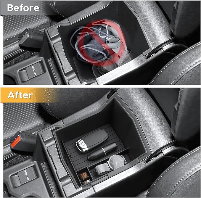 LFOTPP for Forester Center Console Organizer for 2025 Forester (Base/Sport/Limited/Touring) Middle Armrest Storage Box,Non-Slip Waterproof 5PCS Interior Accessories - NOT for 2025 Wilderness