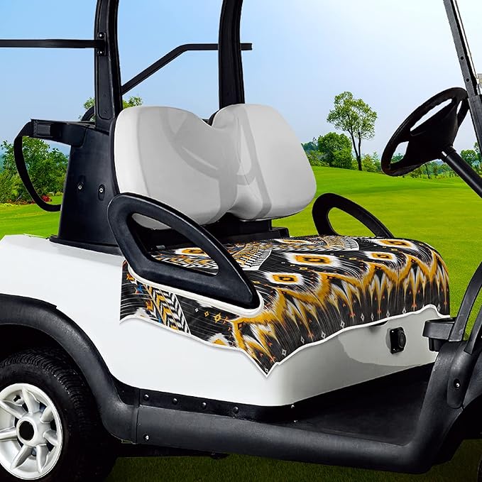 ENYORSE Golf Cart Seat Covers - Ethnic Style Golf Cart Towel Blanket for 2/4 Seater, Soft & Breathable Microfiber, Keeps Seats Cool & Comfortable, 51”x31”, Fits EZGO/Yamaha/Club Car