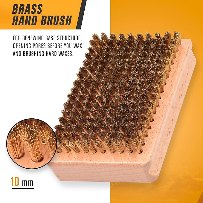 RaceWax Pro Ski Wax Hand Brush Kit