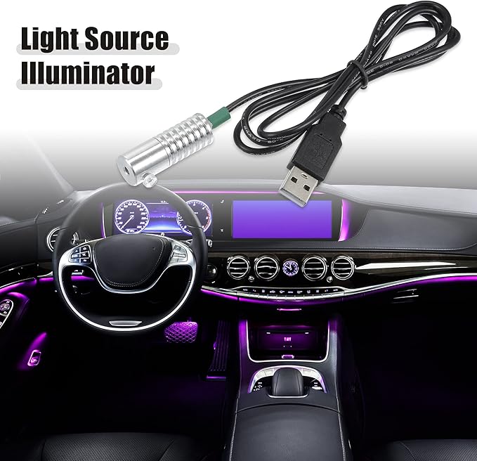 ACROPIX 3mm 0.12" 2W LED Aluminum Light Source Illuminator Decoration USB LED Light for Car DIY Green - Pack of 1