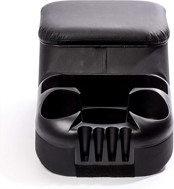 TSI Products 30011 Clutter Catcher Black Bench Seat Console, Medium
