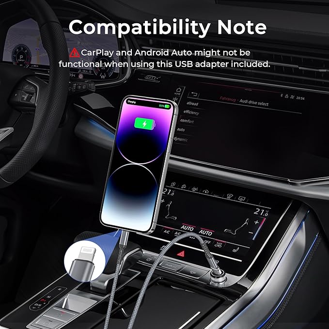 Basesailor for Apple iPhone 14 13 12 Pro Max Plus Charger Cable 3.3FT,USB Type C to Lightning Cord with USB A Adapter,Fast Charging Power Cord for iPhone 11 Mini XS XR X 8 7 6 SE, i Pad 8th 9th Gen