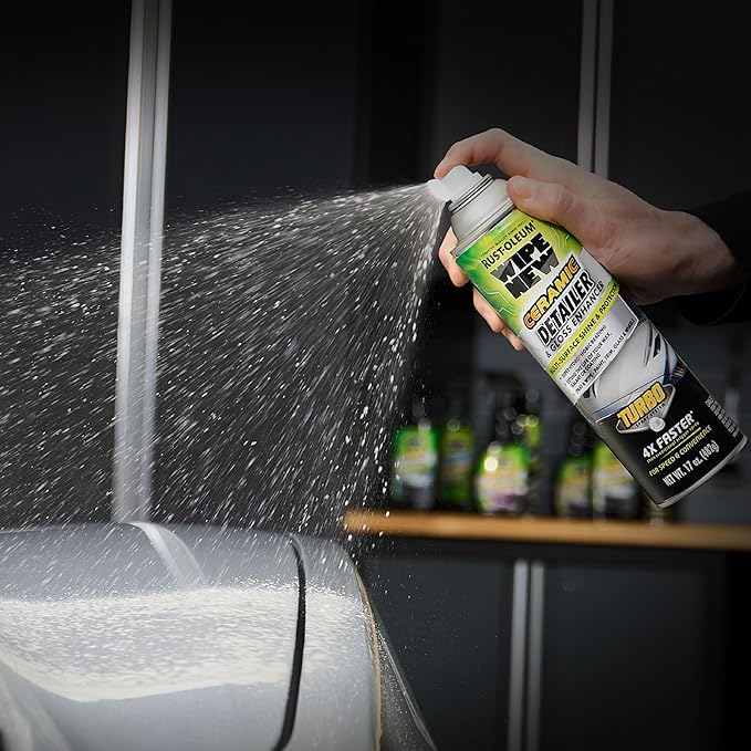 Rust-Oleum 393327 Wipe New Ceramic Detailer and Gloss Enhancer Turbo Spray System, 17 oz
