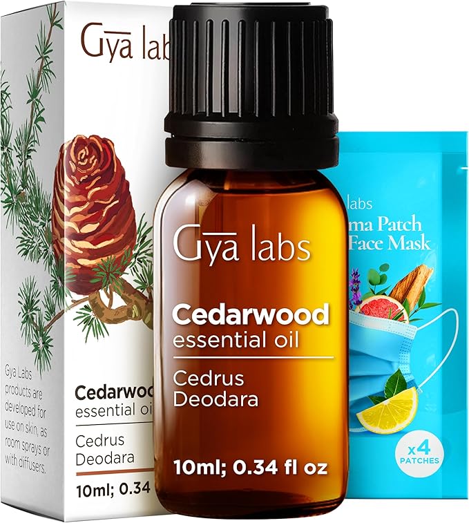 100% Pure Cedarwood Essential Oil - 0.34 Fl Oz - Cedarwood Oil for Hair, Skin, Diffuser, Aromatherapy & DIY Candle Making Scent