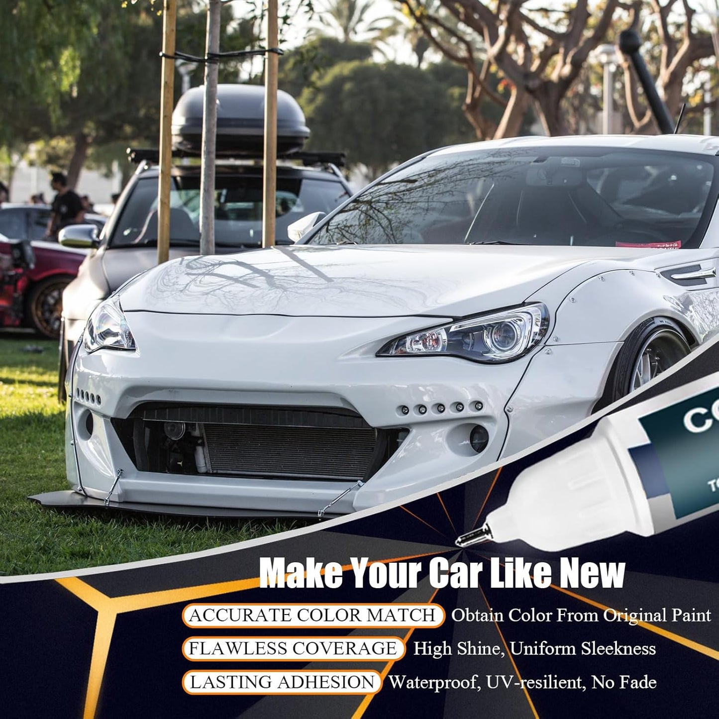 Sapphire Blue Pearl(WCH) Touch Up Paint Compatible with SUBARU, Car Paint Pen Scratch Repair Two-In-One Touch Up Paint, Premium Car Scratch Remover for Deep Scratches