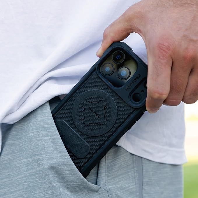 Rokform Rugged Case Compatible with iPhone 17 Pro, Magnetic Cover (Black)