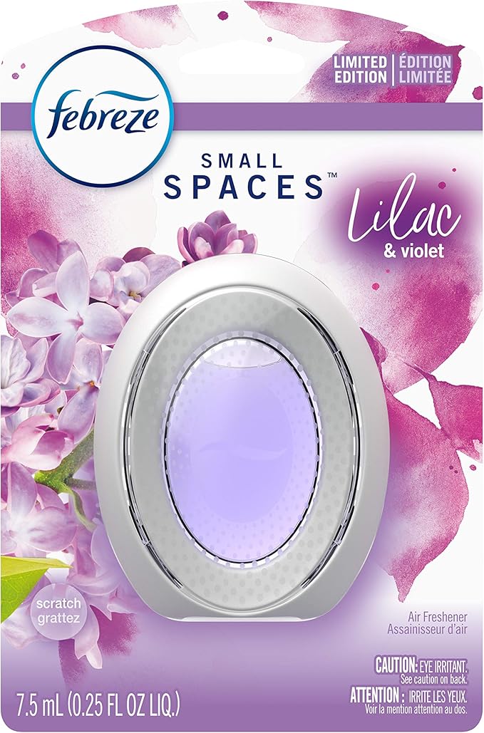 Febreze Small Spaces Air Freshener, Odor Eliminating, Lilac & Violet, Limited Ed, 1 Count
